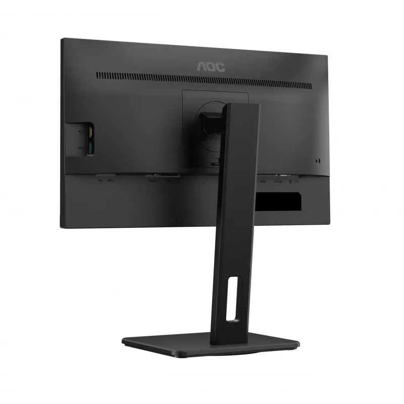 AOC 22E2UMF monitor VA 21,5 palca (54,6 cm), 1920 x 1080 Full HD, 75 Hz, 4 ms, HDMI, DisplayPort, VGA, USB rozbočovač, reproduktory, pivot, výškovo nastaviteľný, čierny