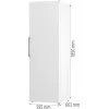 Gorenje chladnička R619EEW5 BK070B, 398 L, SN-N, 38 dB, E, biela