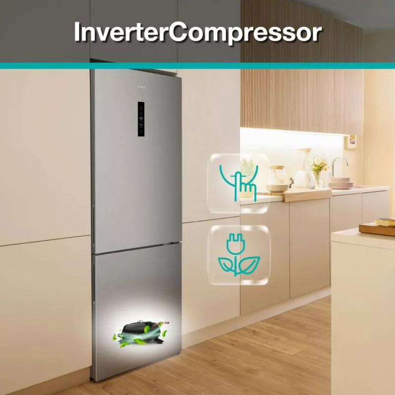 Gorenje NRK720CAXL4 voľne stojaca 495 L nerez