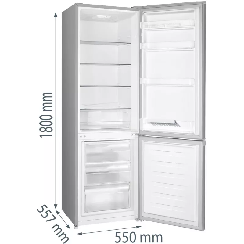 Gorenje HZS28862 RK4182PS4 RL_PRIL, 269 L, N-ST, 39 dB, 3.2 kg/24h, E, sivá