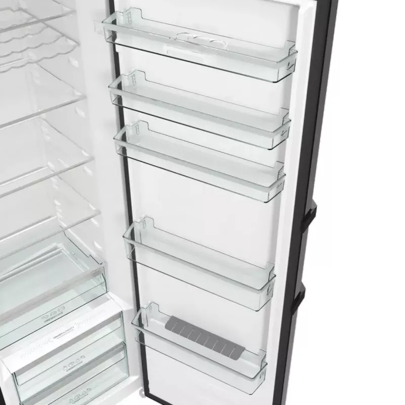 Gorenje R619EABK6 voľne stojaca chladnička, 398 l, LED displej, energetická trieda E, čierna