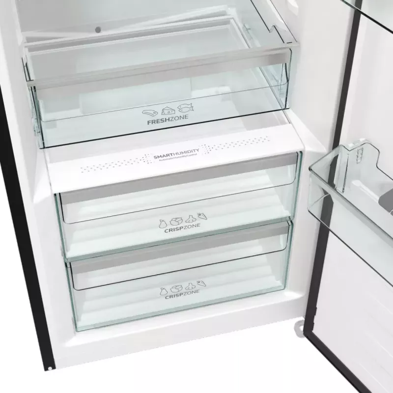 Gorenje R619EABK6 voľne stojaca chladnička, 398 l, LED displej, energetická trieda E, čierna