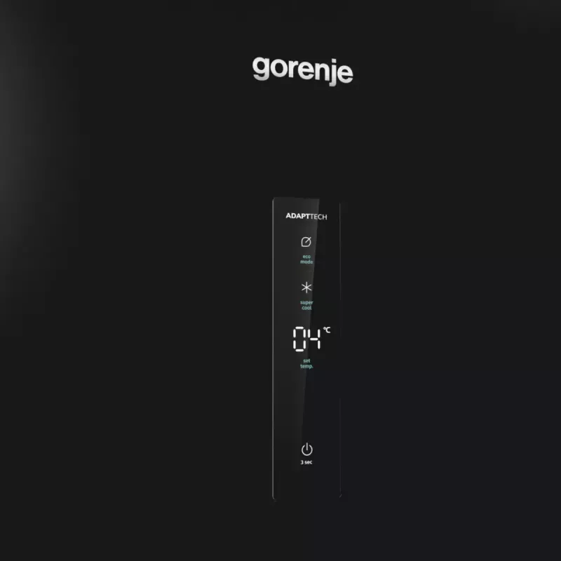 Gorenje R619EABK6 voľne stojaca chladnička, 398 l, LED displej, energetická trieda E, čierna