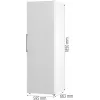 Gorenje FN619EEW5 mraznička, 280 l, No Frost, invertorový kompresor, LED osvetlenie, energetická trieda E, biela