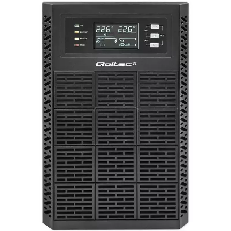 Neprerušiteľný zdroj napájania QOLTEC 52282 3kVA Line-Interactive s LCD displejom