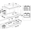 Whirlpool AKWL 728/NB čierna vstavaná 75 cm plynová 5 zón