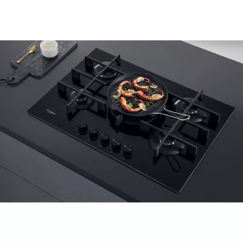 Whirlpool AKWL 728/NB čierna vstavaná 75 cm plynová 5 zón