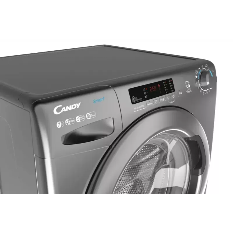 Práčka s predným plnením CANDY Smart Pro CS 1272DRRE/1-S, 7 kg, 1200 ot/min, antracitová