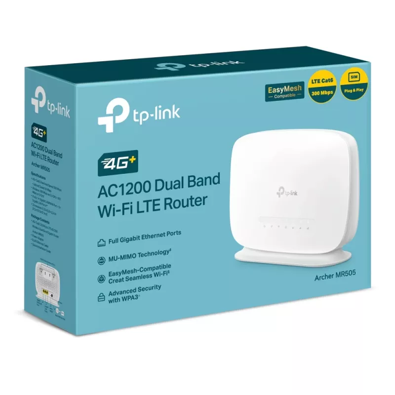 TP-Link Archer 4G+ Cat6 AC1200 Wireless Dual Band Gigabit Router