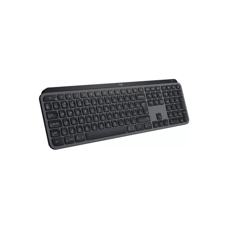 Bezdrôtová full-size klávesnica Logitech Master MX Keys S — Bluetooth, QWERTY, nožnicové spínače, LED podsvietenie, grafitová