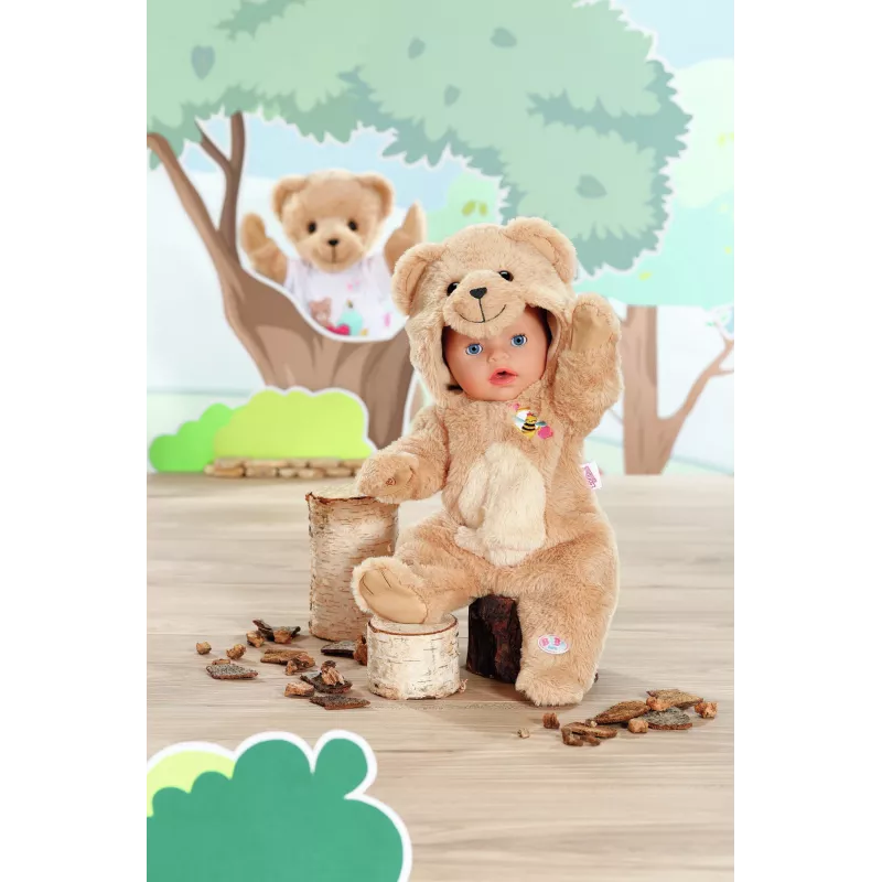 BABY born Bear Suit 43cm bábika kombinéza