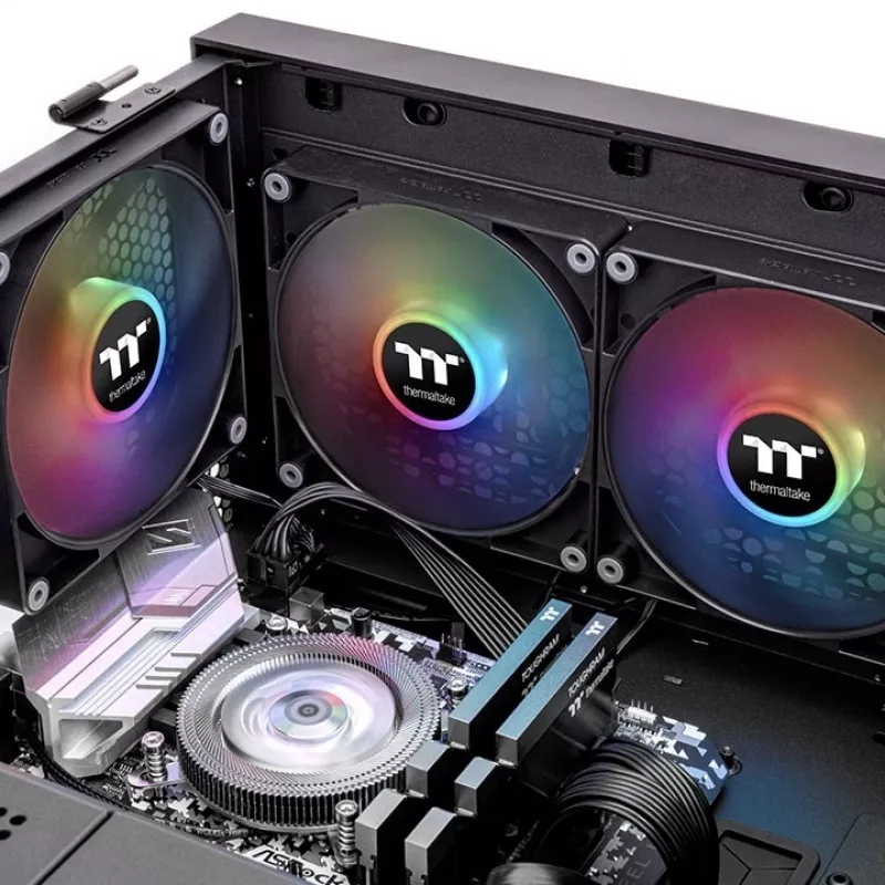 Ventilátor Thermaltake CT120 ARGB Sync čierny biely 500–2000 ot/min hydraulický