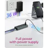 ICY BOX IB-HUB1457-C31 USB 3.2 Gen 1 (3.1 Gen 1) Type-C 10000 Mbit/s modrý, sivý