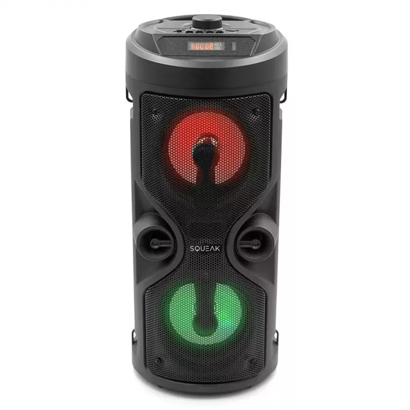 Prenosný stereo reproduktor SQUEAK SQ1004 Harmony BT 5.0, 40W RMS, Bluetooth 5.0, FM, LED, 8h batéria, čierna