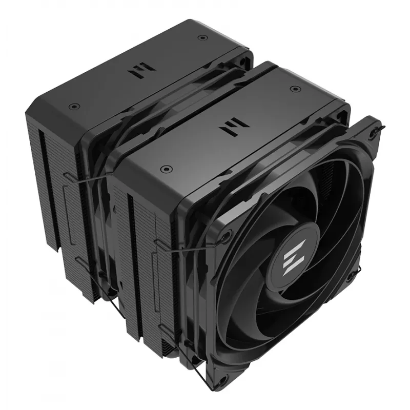 CPU chladič ZALMAN CNPS14X Duo čierny, dvojventilátorové 120 mm chladiace riešenie