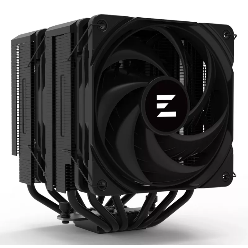 CPU chladič ZALMAN CNPS14X Duo čierny, dvojventilátorové 120 mm chladiace riešenie