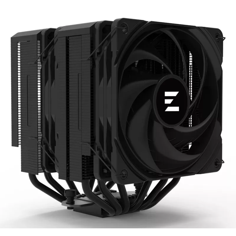 CPU chladič ZALMAN CNPS14X Duo čierny, dvojventilátorové 120 mm chladiace riešenie