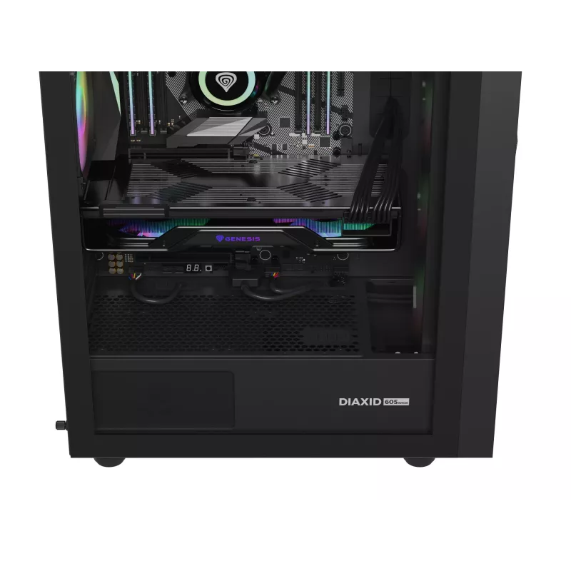 GENESIS Diaxid 605 ARGB Midi Tower čierna