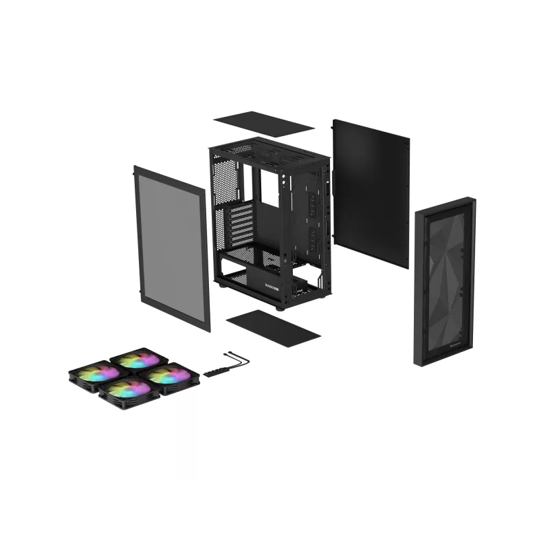 GENESIS Diaxid 605 ARGB Midi Tower čierna