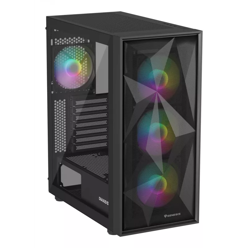 GENESIS Diaxid 605 ARGB Midi Tower čierna