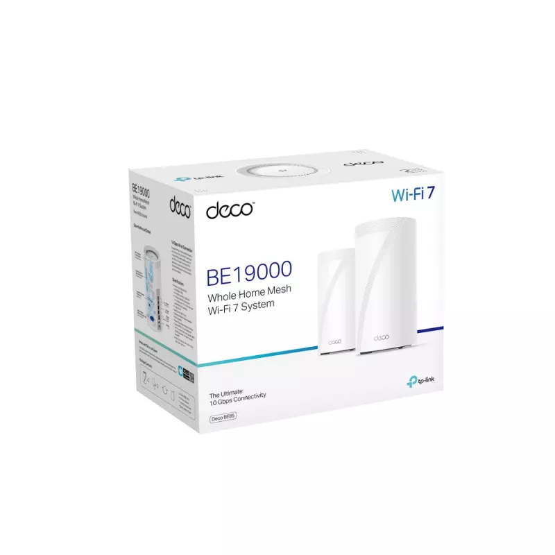 TP-Link BE19000 Whole Home Mesh Wi-Fi 7 systém (tri-band), biela, interný, mesh systém, CE: