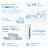 TP-Link AXE5400 Whole Home Mesh Wi-Fi 6E systém (tri-band), biela, interný, mesh systém, 500 m², FCC: