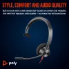 HP Poly Blackwire 3310 monaurálny Microsoft Teams certifikovaný USB-C headset + USB-C/A adaptér