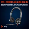 HP Poly Blackwire 3320 stereo USB-C headset +USB-C/A adaptér