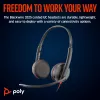 HP Poly Blackwire 3225 stereo USB-C headset +3,5 mm jack konektor +USB-C/A adaptér
