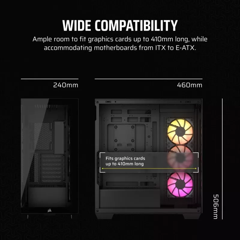 CORSAIR PC skriňa – 3500X ARGB Mid-Tower