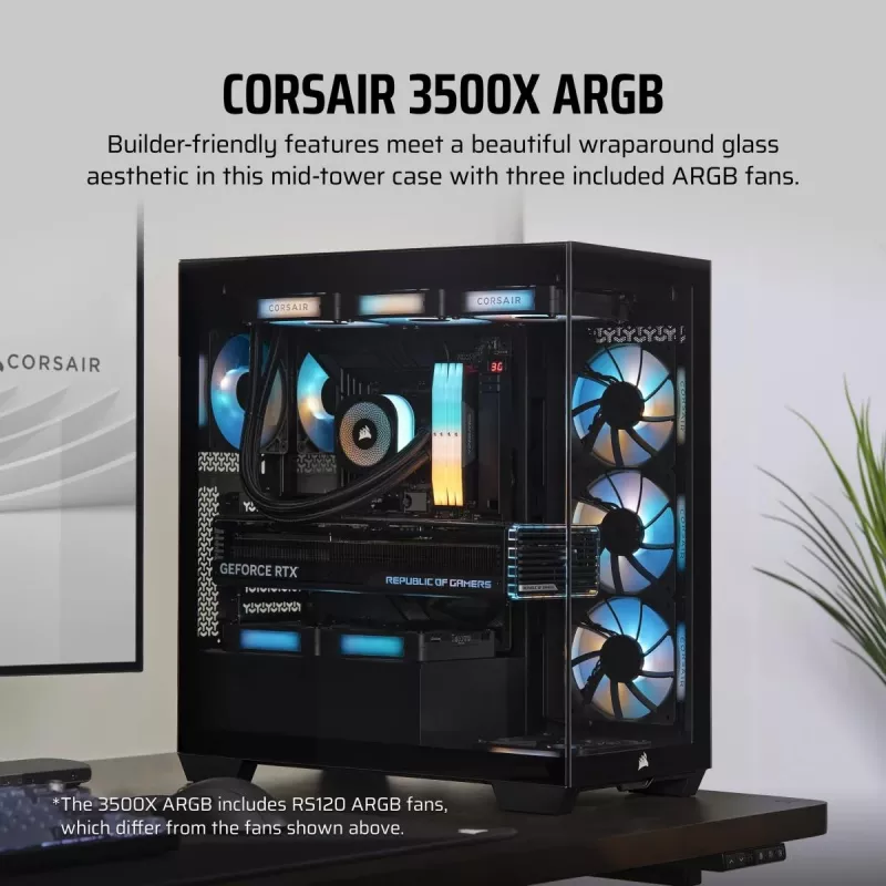 CORSAIR PC skriňa – 3500X ARGB Mid-Tower