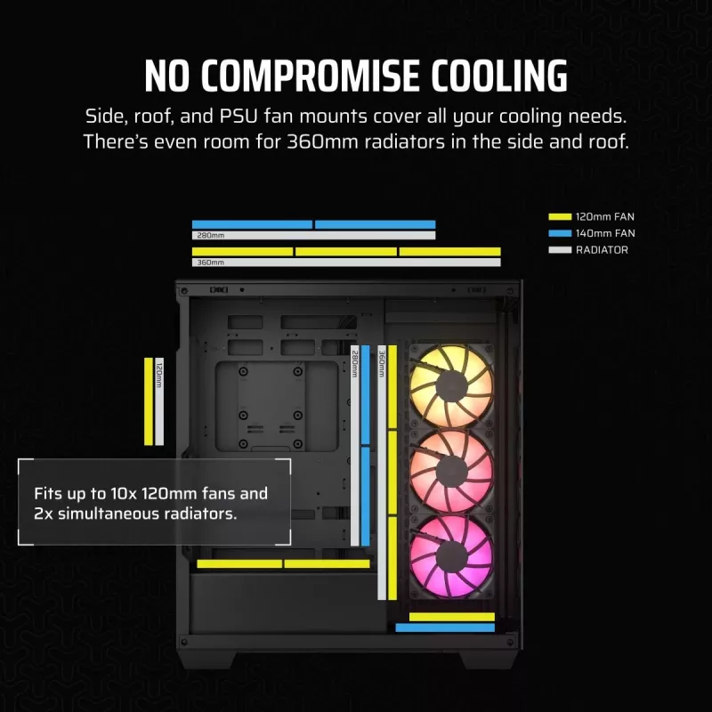 CORSAIR PC skriňa – 3500X ARGB Mid-Tower