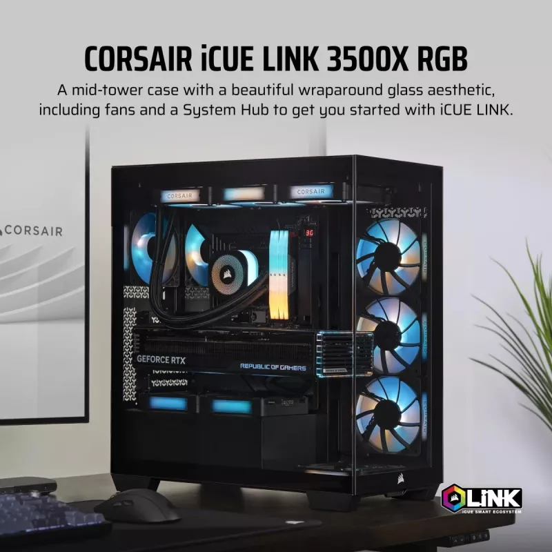 CORSAIR PC skriňa - iCUE LINK 3500X RGB Mid-Tower