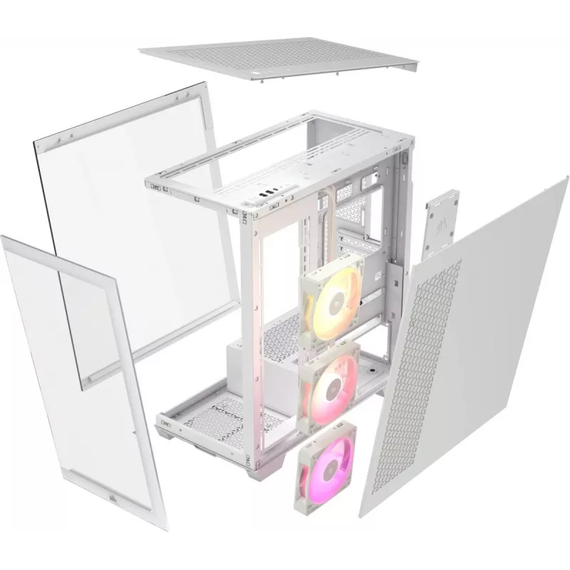 CORSAIR PC skriňa - Icue Link 3500x RGB Mid-tower - biela