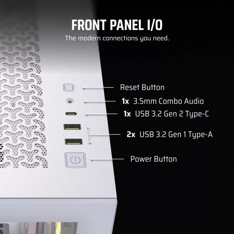 CORSAIR PC skriňa - Icue Link 3500x RGB Mid-tower - biela