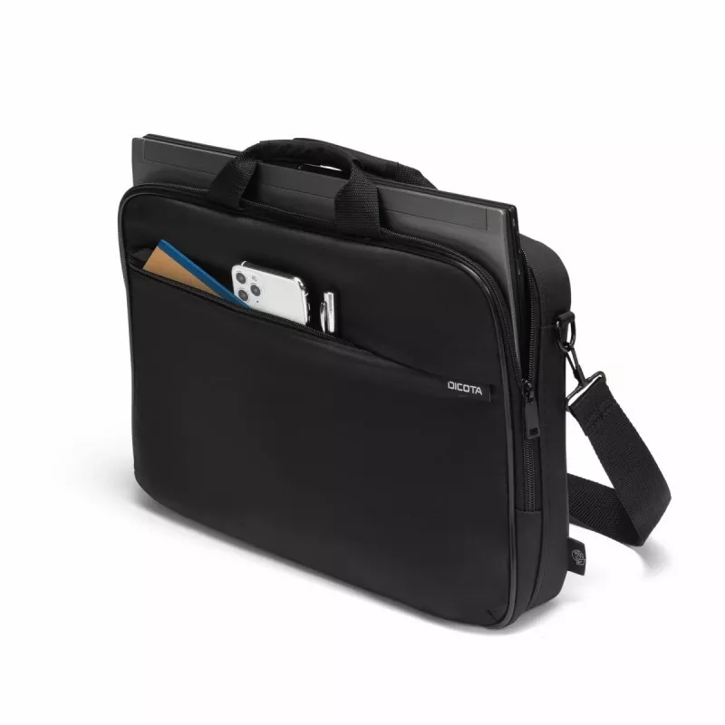 DICOTA Top Traveller ONE D32094-RPET taška na notebook 14-16 palcov, recyklovaný PET polyester 300D, čierna