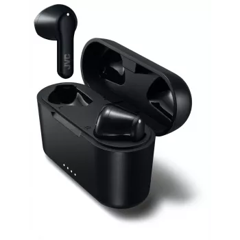 In-ear True bezdrôtový headset JVC Stix HAA-3TBU, Bluetooth 5.1, IPX4, 7,5 h (slúchadlá) / 22 h (s nabíjacím puzdrom), USB‑C