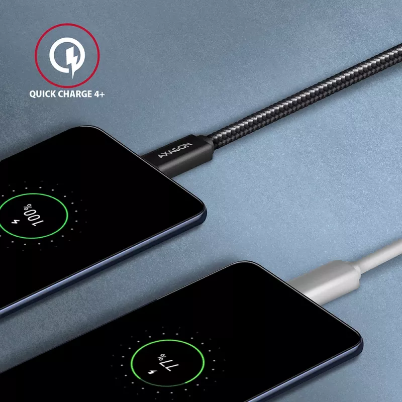 Axagon BUCM32-CM15AB SPEED+ USB-C <> USB 20Gbps/100W kábel 1,5 m