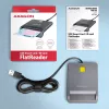 Axagon CRE-SM3T USB-A čítačka smart-/ID-kariet, plochá, USB 2.0, 1,3 m, čierna, 56 g