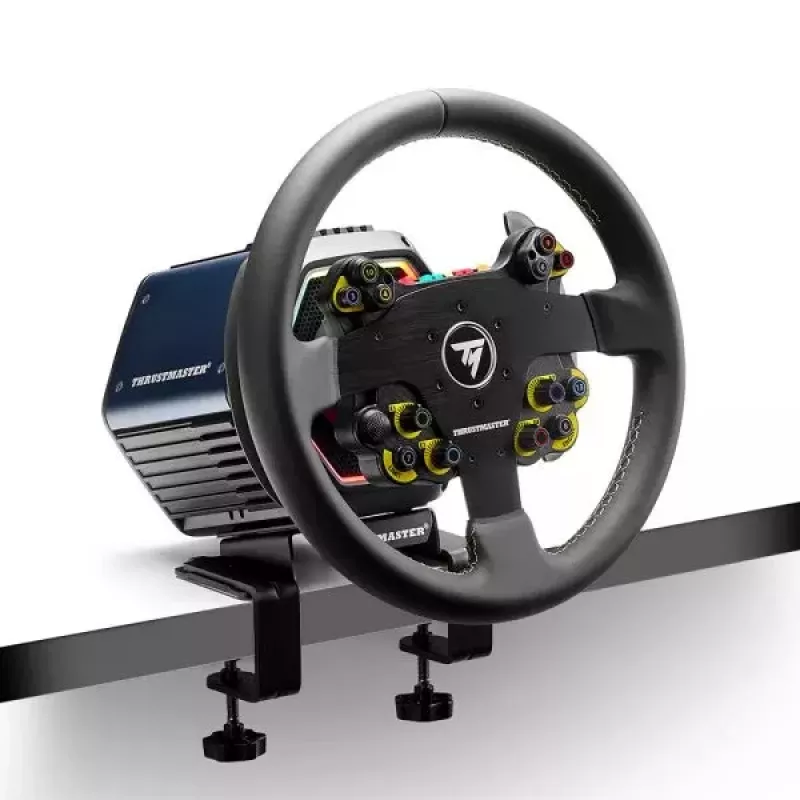 Thrustmaster Evo Racing 32R Leather čierny, žltý volant PC, PlayStation 4, PlayStation 5, Xbox, Xbox One