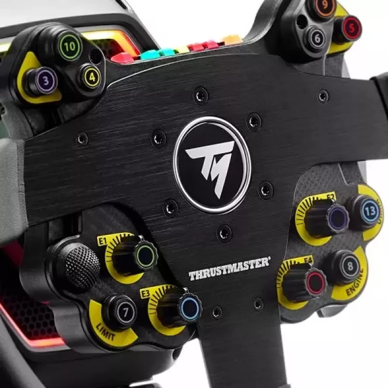 Thrustmaster Evo Racing 32R Leather čierny, žltý volant PC, PlayStation 4, PlayStation 5, Xbox, Xbox One