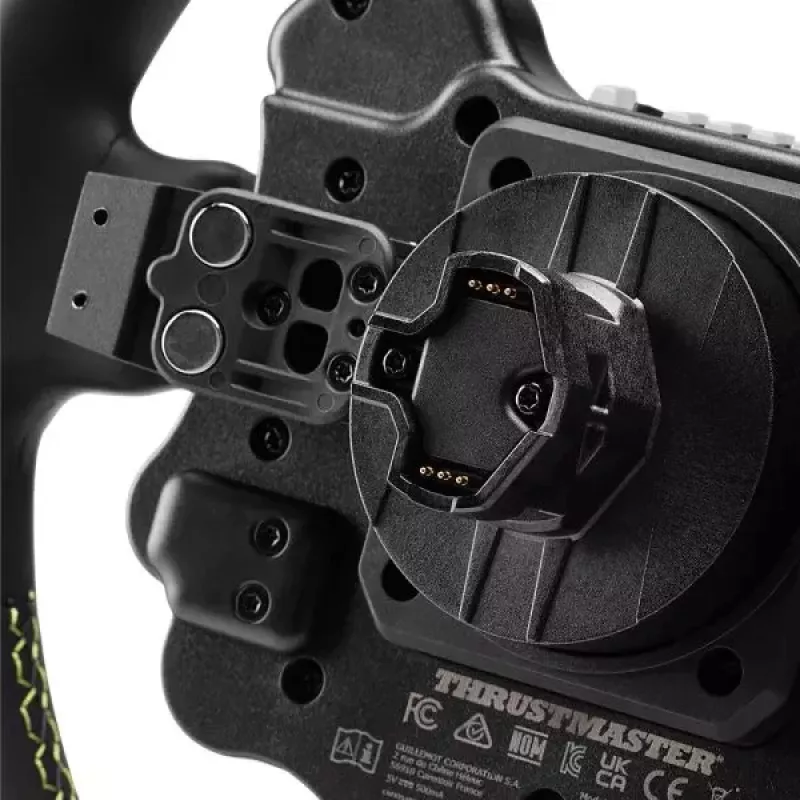 Thrustmaster Evo Racing 32R Leather čierny, žltý volant PC, PlayStation 4, PlayStation 5, Xbox, Xbox One