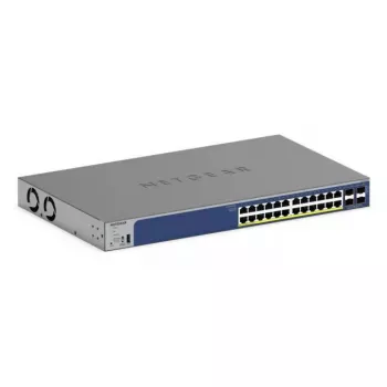 NETGEAR 28-portový PoE Gigabit/10G stackovateľný smart switch (GS728TXP)
