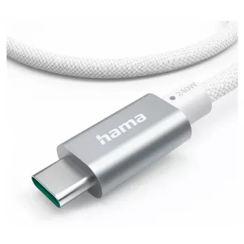 Hama plne vybavený USB kábel USB 3.2 Gen 2 (3.1 Gen 2) 1,5 m USB-C biely
