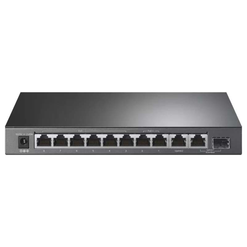 TP-Link 10-portový gigabitový desktop switch so 6-portovým PoE+ a 2-portovým PoE++