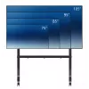 Neomounts MOVE Go XL FL50-575BL1 vozík na TV 65-110 palcov, max. 125 kg, nastaviteľná výška 129-139 cm, VESA 100x100-1100x600, uzamykateľný, certifikácia TÜV, čierny