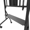 Neomounts MOVE Go XL FL50-575BL1 vozík na TV 65-110 palcov, max. 125 kg, nastaviteľná výška 129-139 cm, VESA 100x100-1100x600, uzamykateľný, certifikácia TÜV, čierny