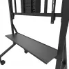Neomounts MOVE Go XL FL50-575BL1 vozík na TV 65-110 palcov, max. 125 kg, nastaviteľná výška 129-139 cm, VESA 100x100-1100x600, uzamykateľný, certifikácia TÜV, čierny