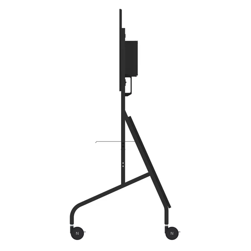 Neomounts MOVE Go XL FL50-575BL1 vozík na TV 65-110 palcov, max. 125 kg, nastaviteľná výška 129-139 cm, VESA 100x100-1100x600, uzamykateľný, certifikácia TÜV, čierny