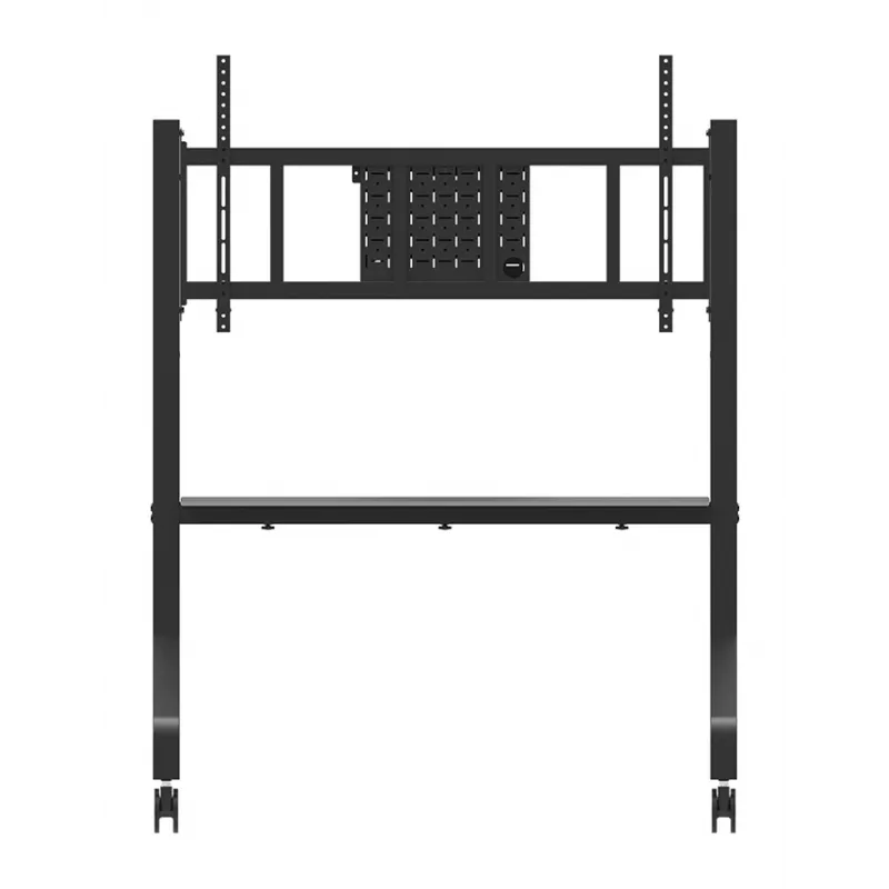 Neomounts MOVE Go XL FL50-575BL1 vozík na TV 65-110 palcov, max. 125 kg, nastaviteľná výška 129-139 cm, VESA 100x100-1100x600, uzamykateľný, certifikácia TÜV, čierny